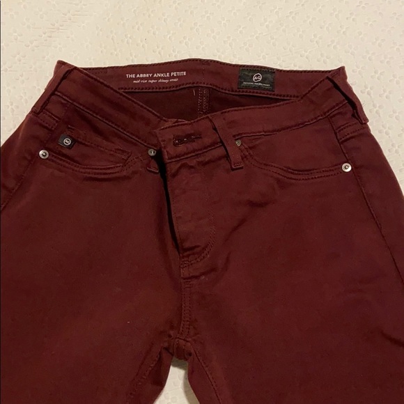 Burgundy skinny pants - Picture 2 of 2